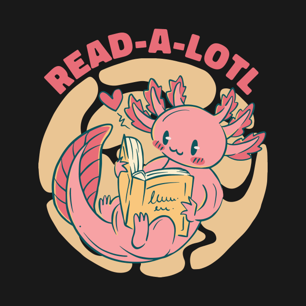 Bookworm Bliss: The Reading Axolotl Adventure by positivedesigners