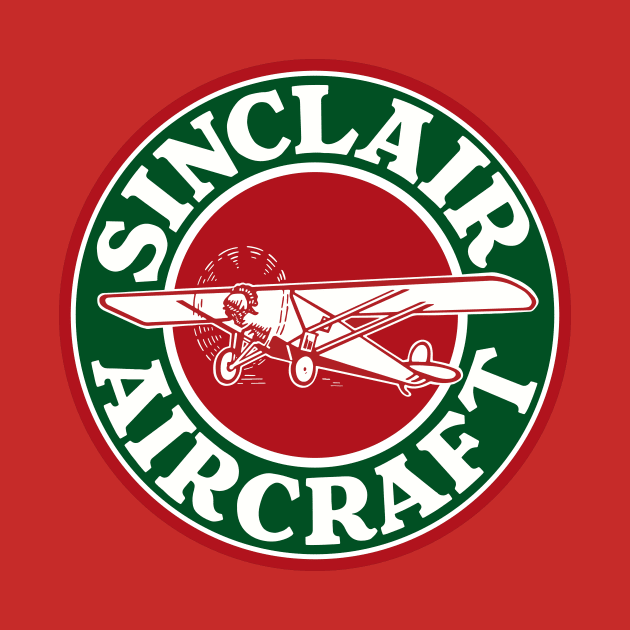 Sinclair Aircraft vintage sign by Hit the Road Designs