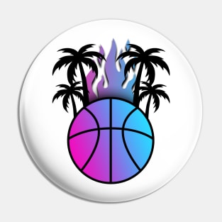 Miami Vice Palm Beach Basketball Pin