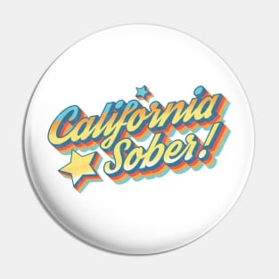 California Sober Pin