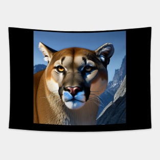 Mountain Lion - AI-Generated Tapestry