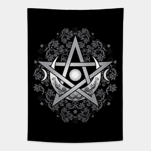 Pentagram Ornament Tapestry by Nartissima