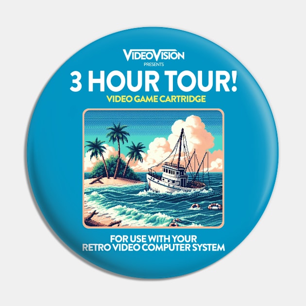 3-Hour Tour 80s Game Pin by PopCultureShirts