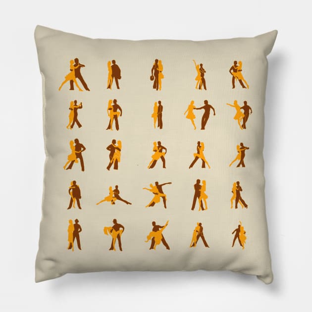 Bolero Dancers Pillow by doniainart