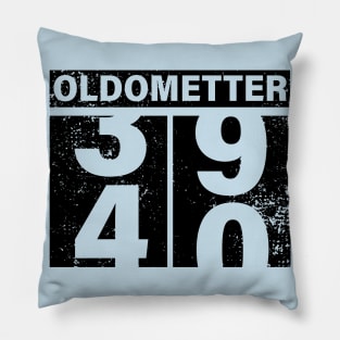 40th Birthday Oldometter 1981 Birthday Gift Pillow