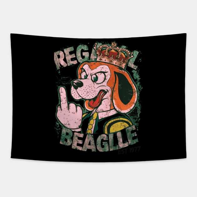 regal beagle lounge Tapestry by smailyd