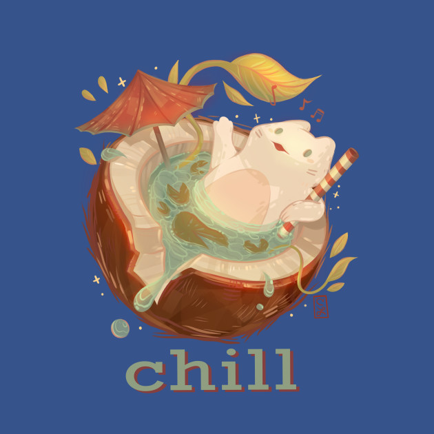 Discover Chill cat vacation - Cat - T-Shirt