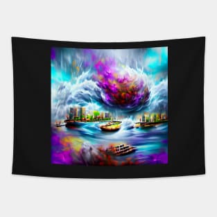 “Cyclone Bomb Over Manhattan” Tapestry