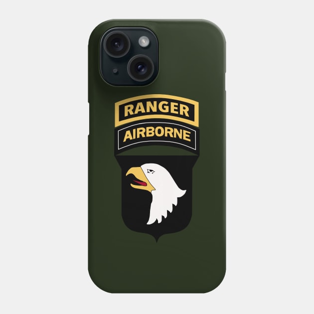 101st Airborne Division with Ranger Tab Phone Case by Trent Tides