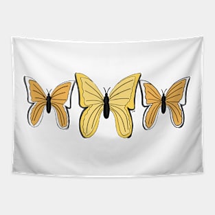 Three Butterflies Tapestry