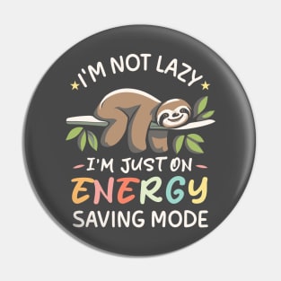 Lazy Sloth Pin