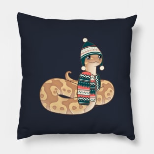 Banana Ball Python Christmas Edition Pillow