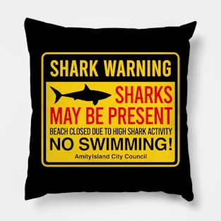 JAWS - No swimming sign Pillow