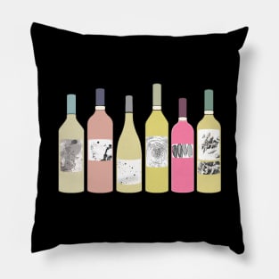 Wine bottle art Pillow