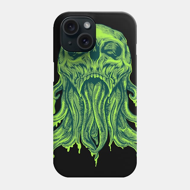 Skull Octopus Phone Case by three.gu