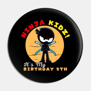 ninja birthday 5th Pin