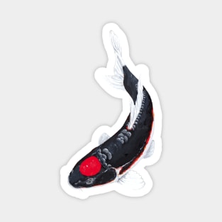 Black Tancho Koi Carp Magnet