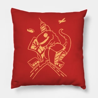 A Rampaging Lizard Pillow