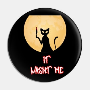 Funny Halloween 2020 Black Kitten Cat Love Costume Pin