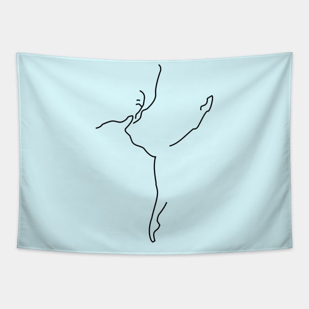 ballet figure Tapestry by amenij