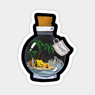 Campground in a Bottle Magnet