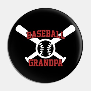 Baseball Grandpa Funny Proud Baseball Grandpa Favorite Pin