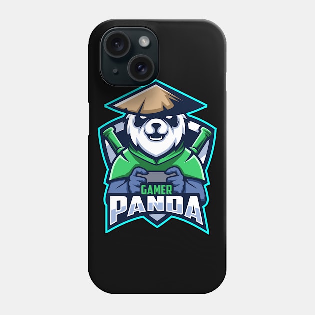 Gamer Panda Phone Case by What.A.Glory