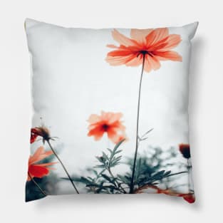 pink flowers pattern Pillow