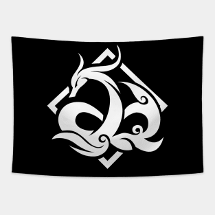 Genshin Impact Neuvillette Emblem - White Tapestry