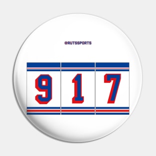 Rep Your Area Code (NYR 917) Pin