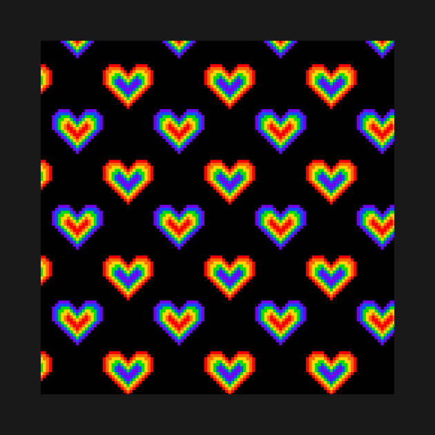 Pixel Heart - Love is Love - LGBT by Kacarrot