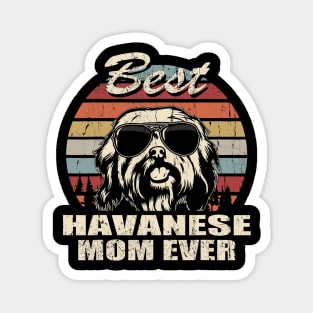 Best Havanese Mom Ever Vintage Magnet