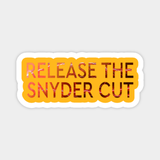 RELEASE THE SNYDER CUT - REVERSE FLASH RED LIGHTNING TEXT Magnet