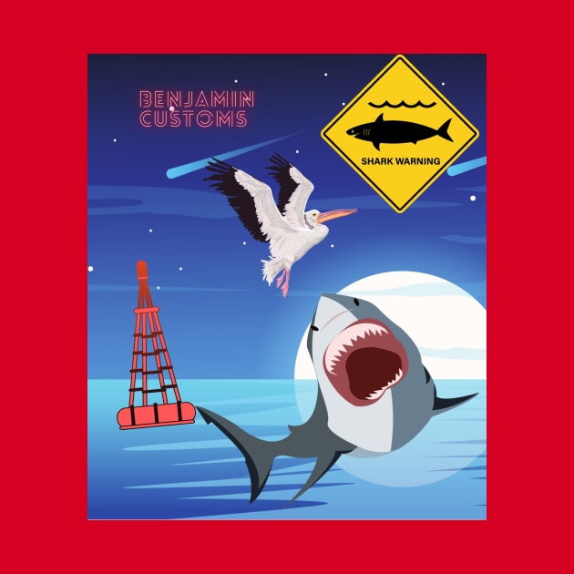 Shark warning by Benjamin Customs