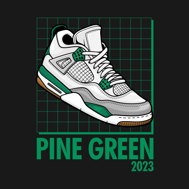 AJ 4 Retro Pine Green Sneaker by milatees