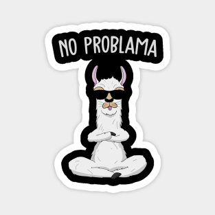 No Problama Cool Cheeky Lama Llama Present Magnet