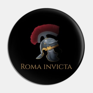 Roma Invicta - Ancient Rome Legionary Helmet - Roman History Pin