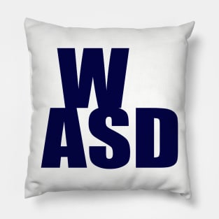 WASD Gamer Keyboard (avy Blue) Pillow