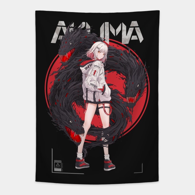 Demon girl Tapestry by SUONIKO