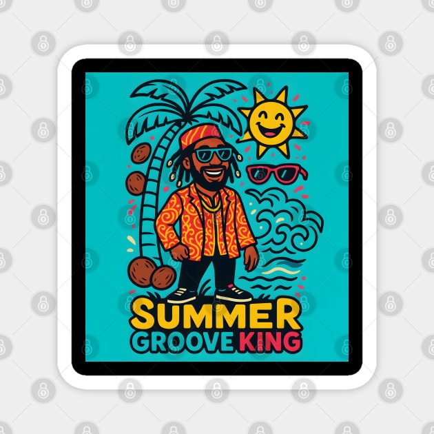 Chiji’s Summer Groove King Magnet by Eric's Store 4