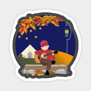 Guitar Camping Magnet