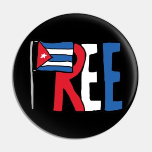 Free Cuba Pin