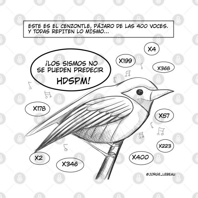 cenzontle the over voiced bird in comic strip by jorge_lebeau