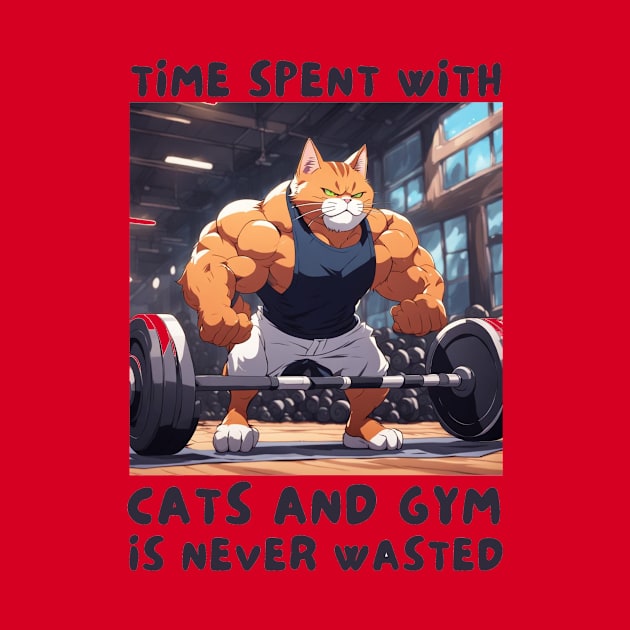 Time spent wth gym and cats by IOANNISSKEVAS