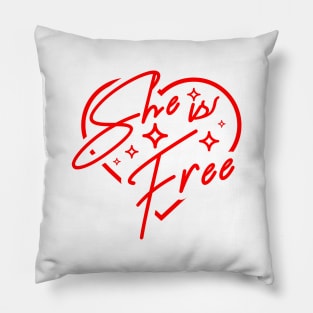 'She Is Free' Human Trafficking Shirt Pillow