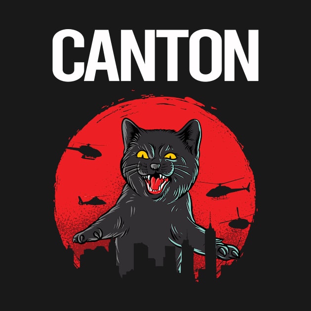 Funny Black Cat Canton by flaskoverhand