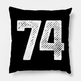 Seventy Four 74 Pillow