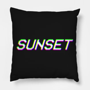 Sunset Logo Pillow