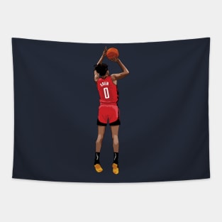 Jalen Green Vector Shot Tapestry