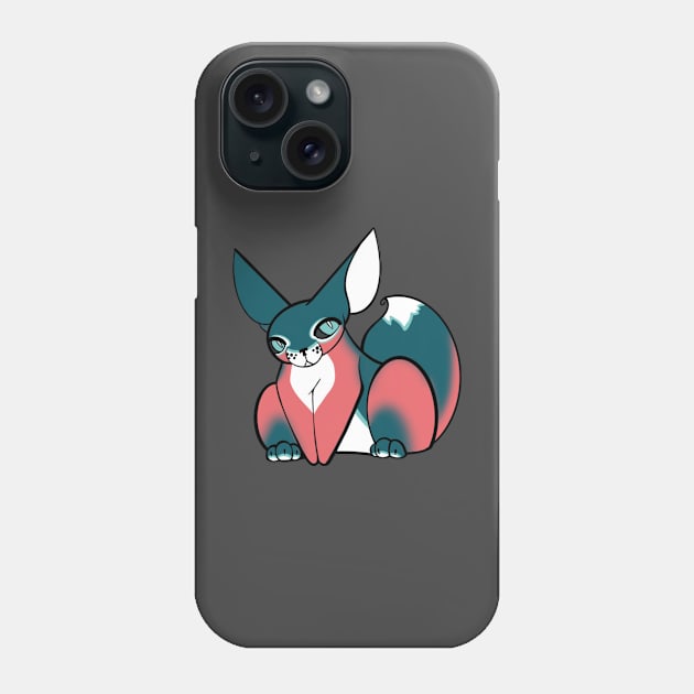 Calmness Alien Cat :: Canines and Felines Phone Case by Platinumfrog